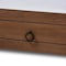 Baxton Studio Alya Traditional Farmhouse Walnut Wood Twin Size Trundle 168-10833 - alternate 6